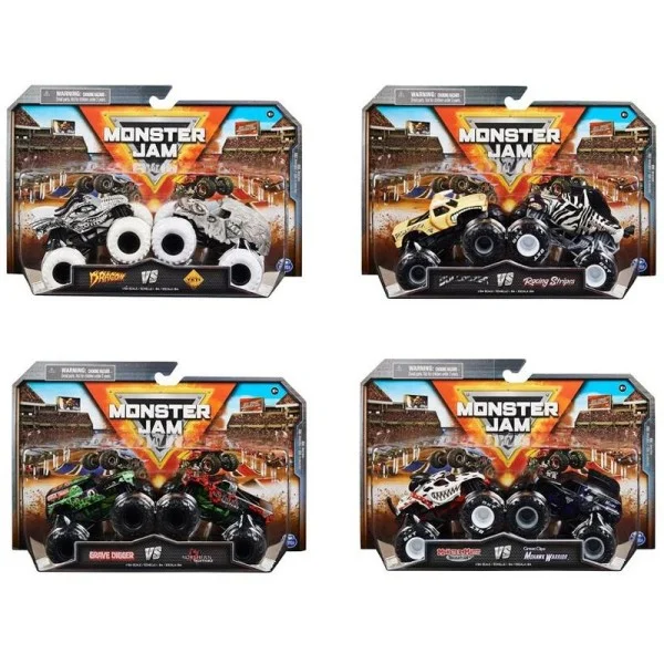 Monster Jam 1:64 Vehicles 2-PK, Assorted - 6064128-T